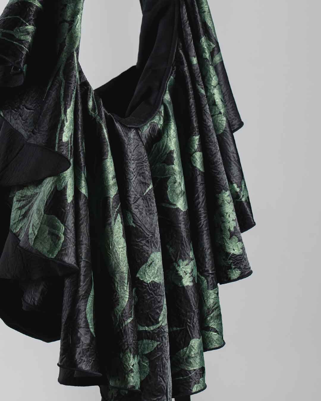 Drape Dress Tote Emerald Ivy