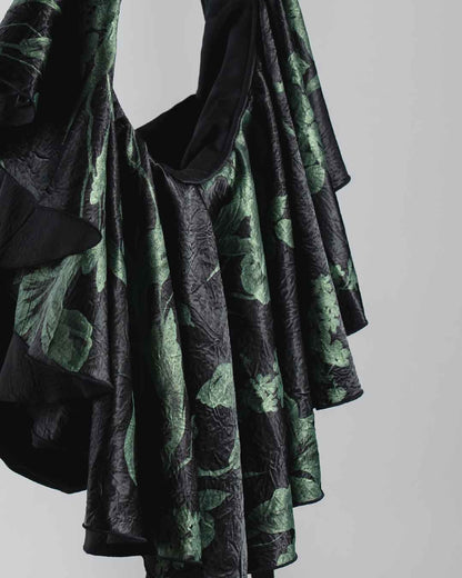 Drape Dress Tote Emerald Ivy