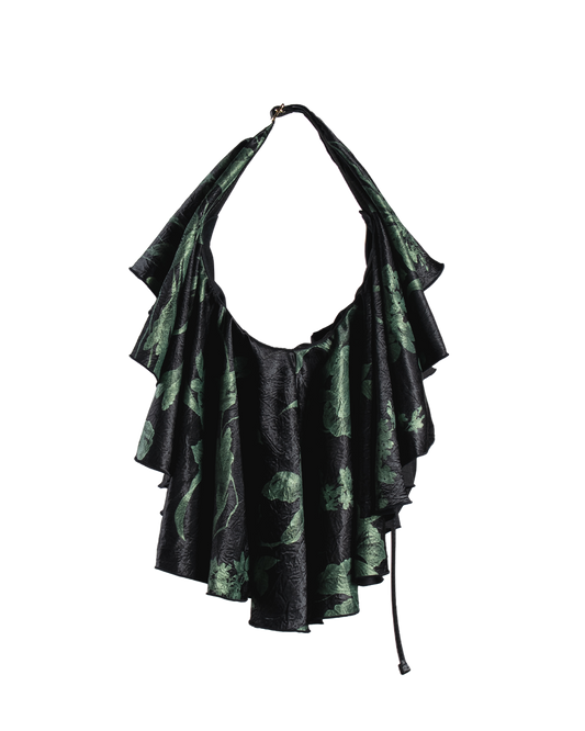 Drape Dress Tote Emerald Ivy